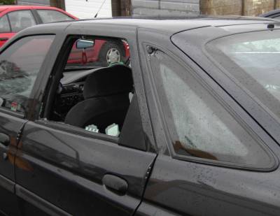 Passenger’s side damage
